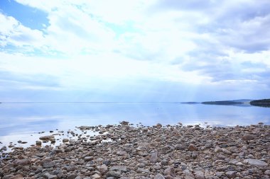 Taşlar göl manzarası manzarası