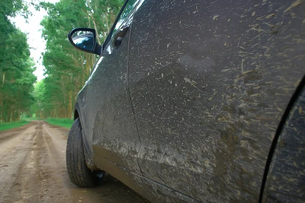 Fragment Car Nature Abstract Suv Summer Background — Stock Photo, Image