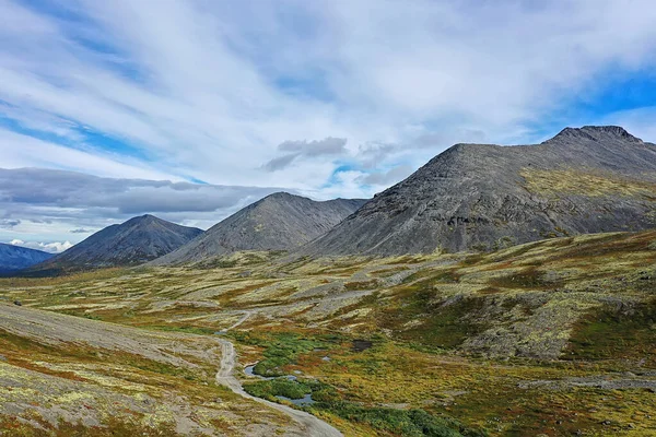 Altai Mountains Panorama View Drone Hill Nature View Russia Landscape — стокове фото