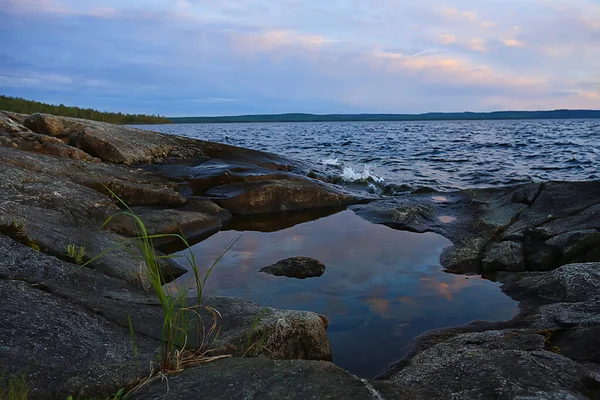 Finlandiya Göl Manzarası Yaz Yansıması Skandinavya — Stok fotoğraf