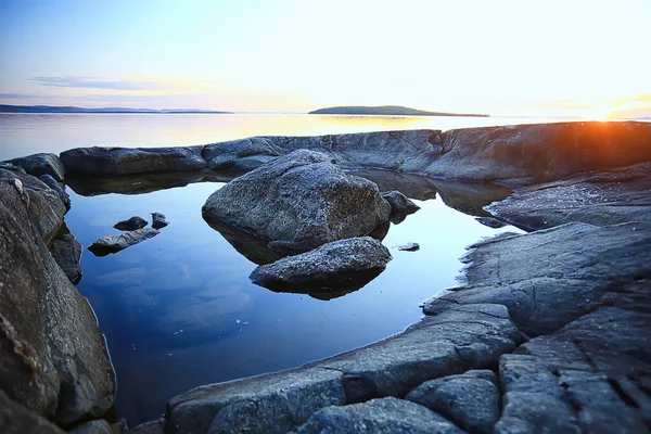 Finlandia Widok Jezioro Lato Odbicie Wody Skandynawia — Zdjęcie stockowe