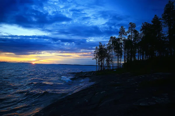 Vista Lago Finland Reflejo Agua Verano Scandinavia — Foto de Stock