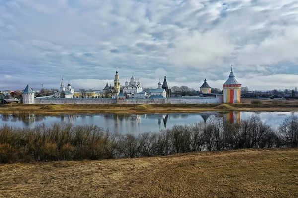 Priluki Klooster Vologda Christendom Geschiedenis Architectuur Landschap — Stockfoto