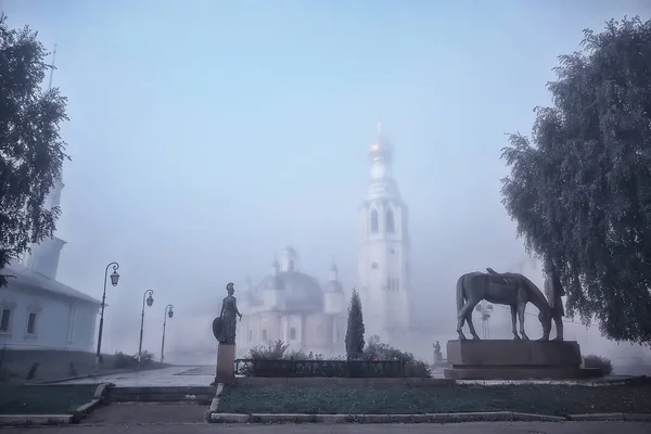 Vologda Rusko Srpna Památník Konstantina Batjuškova Koněm Historický Výhled Krajina — Stock fotografie