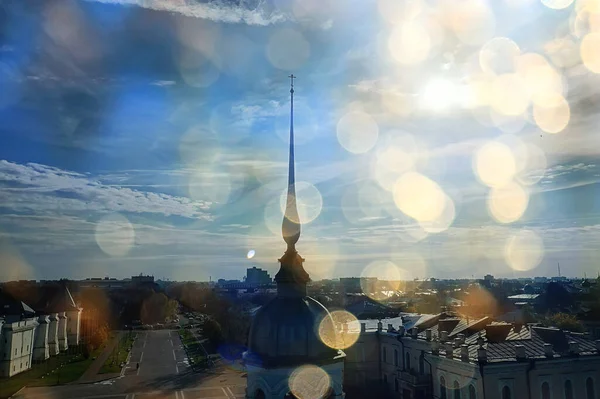 Autumn Vologda Kremlin Drone Top View Russia Religion Christian Church — Stock Photo, Image
