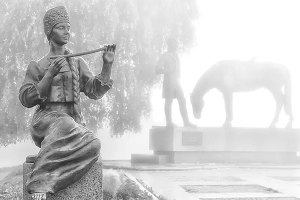 Wologda Russland Aug Denkmal Für Konstantin Batjuschkow Mit Pferd Historische — Stockfoto