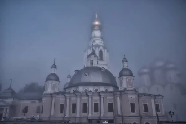 Ville Ples Sur Volga Église Paysage Vue Historique Architecture Orthodoxe — Photo