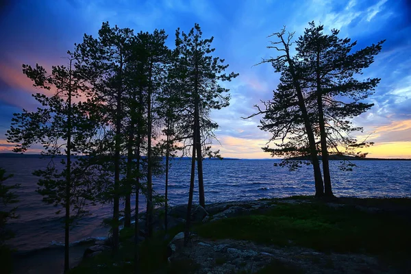 Vista Lago Finland Reflejo Agua Verano Scandinavia — Foto de Stock