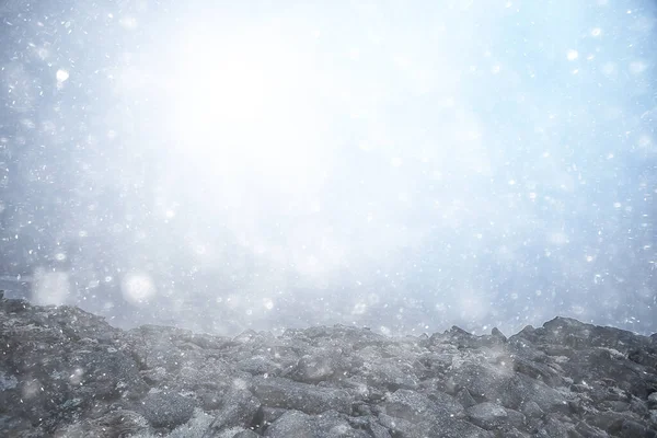 눈보라가 내리는 겨울의 — 스톡 사진
