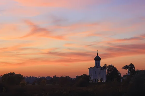 Cidade Ples Volga Igreja Paisagem Vista Histórica Ortodoxia Arquitetura — Fotografia de Stock