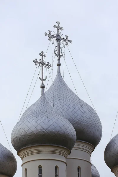 Église Dôme Croix Ciel Religion Architecture — Photo