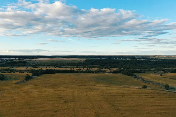 Drone Vista Agricultura Campo Paisaje — Foto de Stock