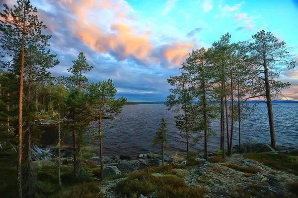 Finland Lake View Summer Water Reflection Scandinavia — Stock Photo, Image