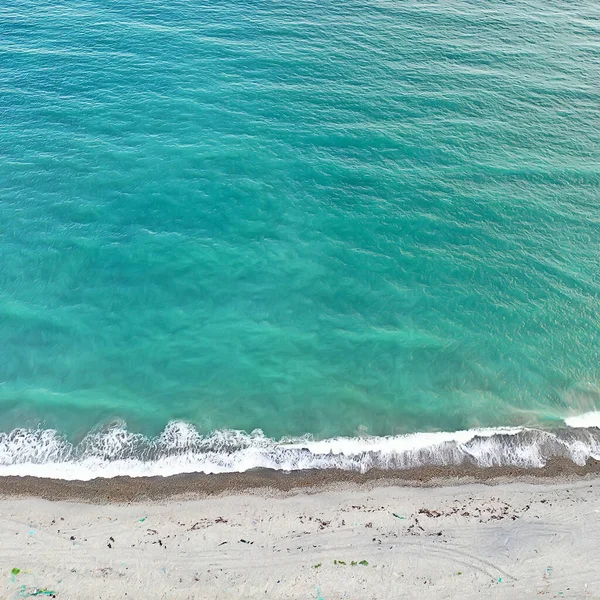 Fundo Textura Mar Drone Vista Azul Ondas Verão Natureza Abstrato — Fotografia de Stock