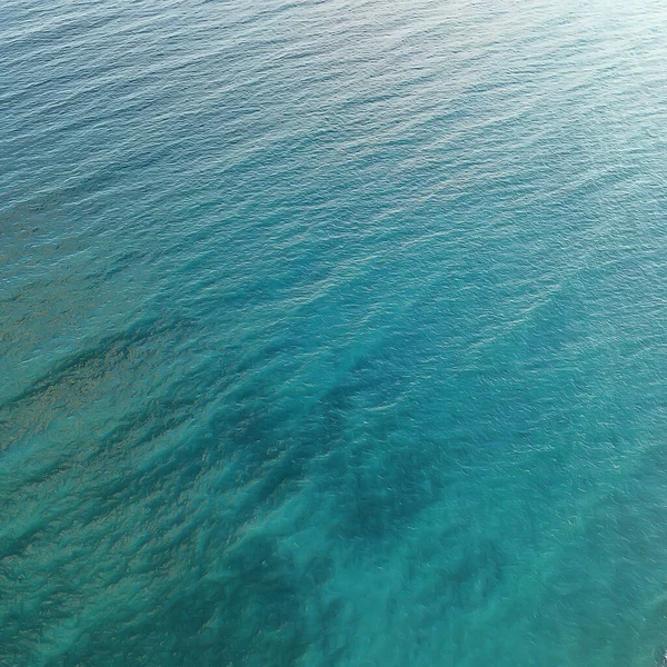 Fondo Textura Mar Drone Vista Azul Olas Verano Naturaleza Abstracta — Foto de Stock