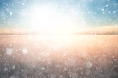 Soyut kar arkaplanı kar tanelerinin gradyanı