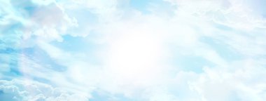 Mavi gökyüzü arka planda soyut gökyüzü manzarası cennet havası