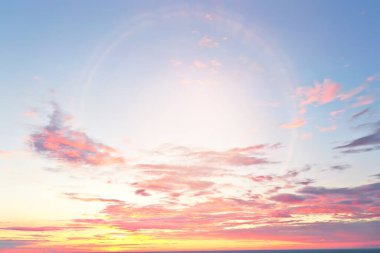 Gün batımı gökyüzü gradyanı soyut güneş ışığı arkaplanı