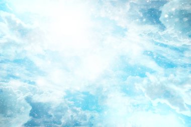 Soyut kar arkaplanı kar tanelerinin gradyanı