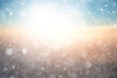 Soyut kar arkaplanı kar tanelerinin gradyanı