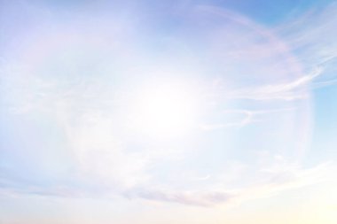 Mavi gökyüzü arka planda soyut gökyüzü manzarası cennet havası