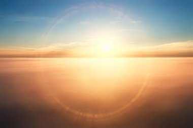 Gün batımı gökyüzü gradyanı soyut güneş ışığı arkaplanı