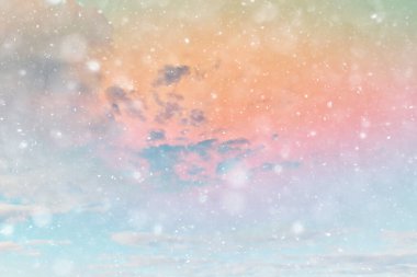 Soyut kar arkaplanı kar tanelerinin gradyanı