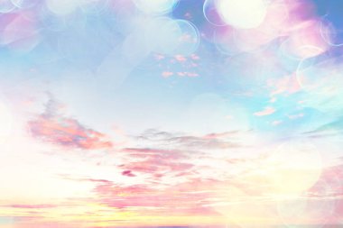 gündoğumu gökyüzü suluboya renkleri, güzel soyut doğa duvar kağıdı