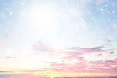 Soyut kar arkaplanı kar tanelerinin gradyanı