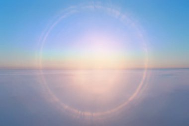 bulutlu hava aracı görünümü günbatımı soyut hava