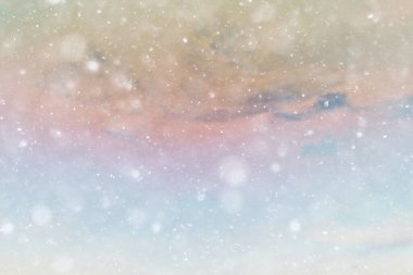 Soyut kar arkaplanı kar tanelerinin gradyanı