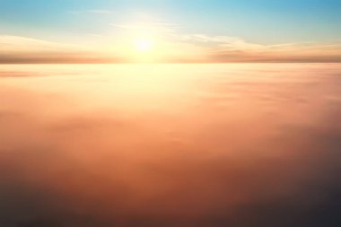 bulutlu hava aracı görünümü günbatımı soyut hava