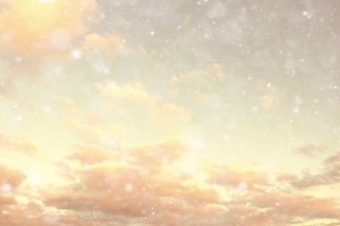 Soyut kar arkaplanı kar tanelerinin gradyanı