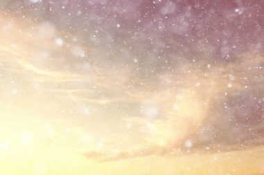 Soyut kar arkaplanı kar tanelerinin gradyanı