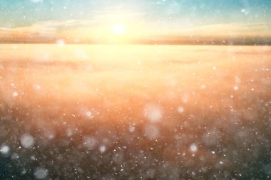 Soyut kar arkaplanı kar tanelerinin gradyanı