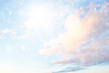 Soyut kar arkaplanı kar tanelerinin gradyanı