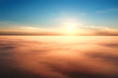 Mavi gökyüzü arka planda soyut gökyüzü manzarası cennet havası