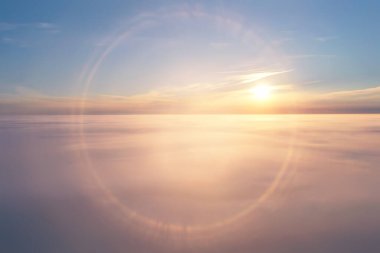 gündoğumu gökyüzü suluboya renkleri, güzel soyut doğa duvar kağıdı