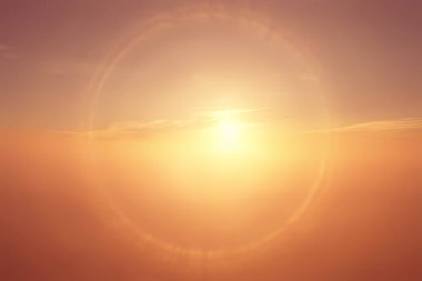 bulutlu hava aracı görünümü günbatımı soyut hava