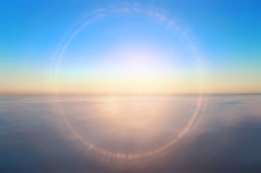 Mavi gökyüzü arka planda soyut gökyüzü manzarası cennet havası