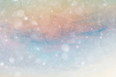Soyut kar arkaplanı kar tanelerinin gradyanı