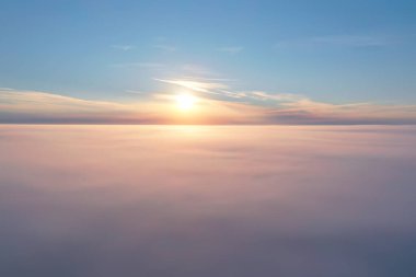 gündoğumu gökyüzü suluboya renkleri, güzel soyut doğa duvar kağıdı