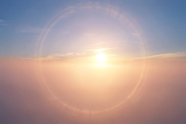 gündoğumu gökyüzü suluboya renkleri, güzel soyut doğa duvar kağıdı