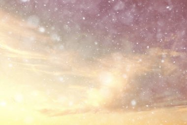 Soyut kar arkaplanı kar tanelerinin gradyanı