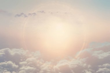 gündoğumu gökyüzü suluboya renkleri, güzel soyut doğa duvar kağıdı