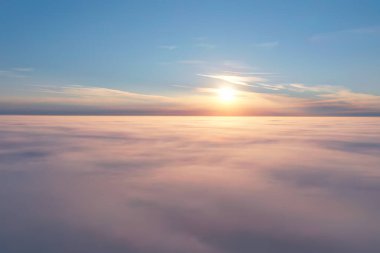 gündoğumu gökyüzü suluboya renkleri, güzel soyut doğa duvar kağıdı