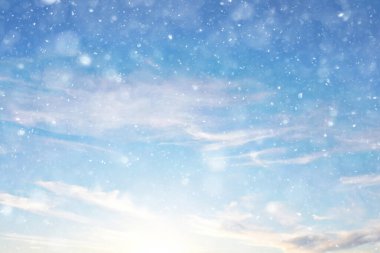 Soyut kar arkaplanı kar tanelerinin gradyanı