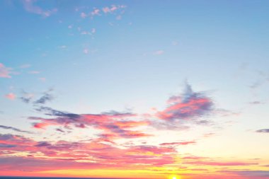 gündoğumu gökyüzü suluboya renkleri, güzel soyut doğa duvar kağıdı