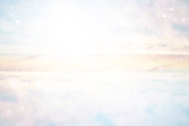 gündoğumu gökyüzü suluboya renkleri, güzel soyut doğa duvar kağıdı