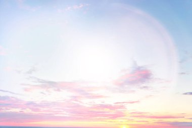 gündoğumu gökyüzü suluboya renkleri, güzel soyut doğa duvar kağıdı